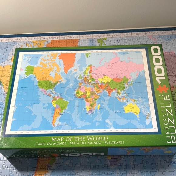 Eurographics 1000 Puzzle Map of the World - Picture 1 of 5